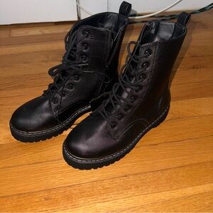 Forever 21 Black Combat Boots